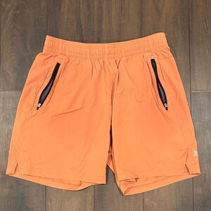 All In Motion Men's Orange Athletic Shorts